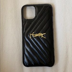 Yves Saint Laurent Accessories Black Ysl Iphone 1 Pro Case Poshmark